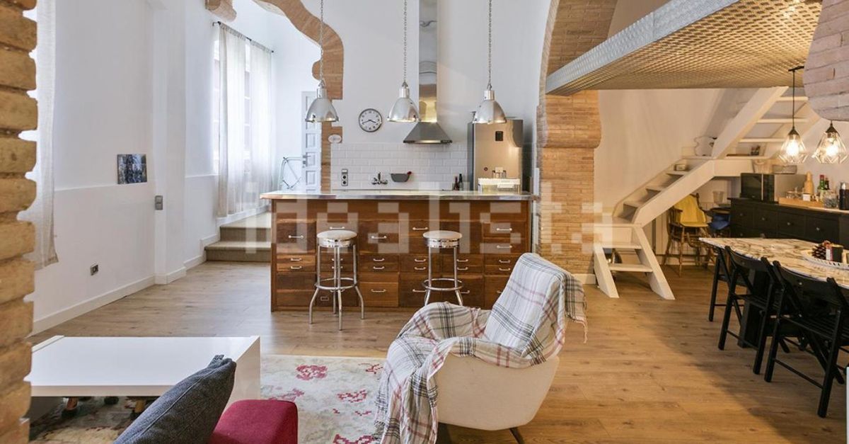 La cocina comedor de la casa señorial.