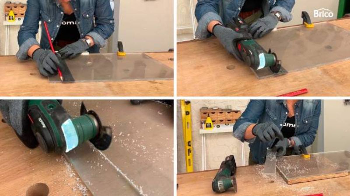 Pasos para cortar metacrilato con una radial
