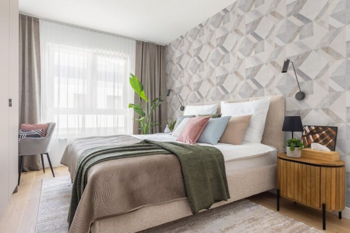 Papel pintado en la pared