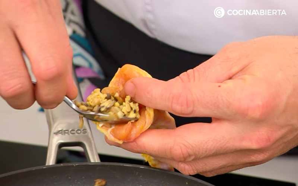 Rellena las alitas de pollo