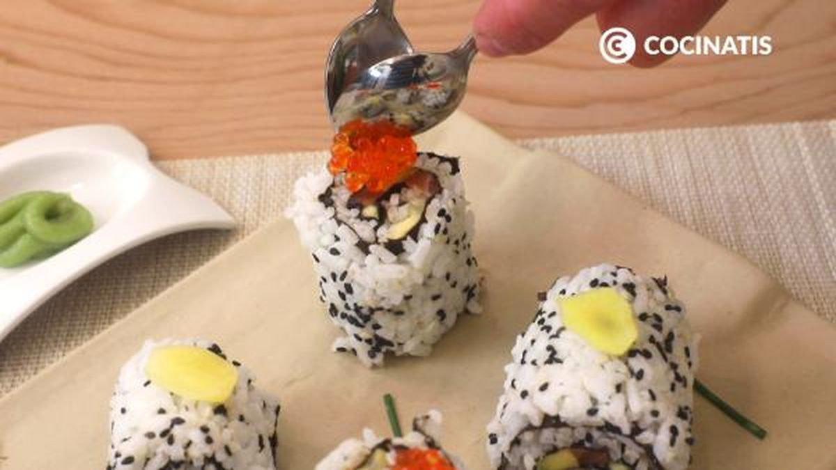 receta uramaki paso 5