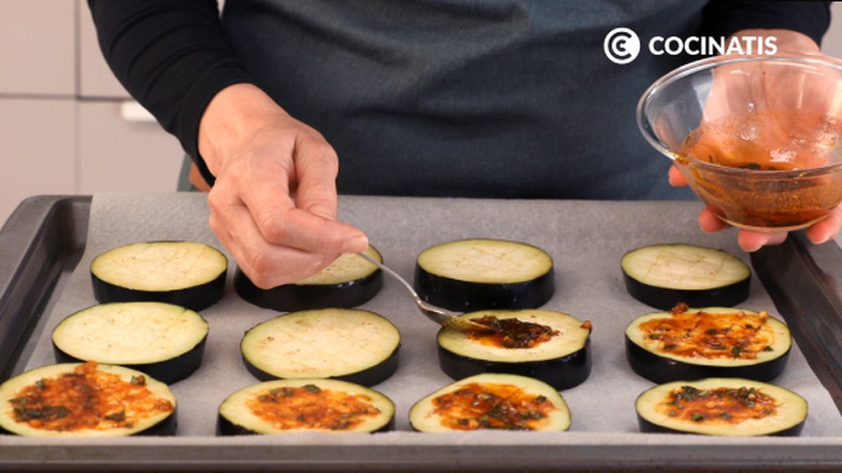 CTIS0912 receta mini pizzas de berenjena paso 3