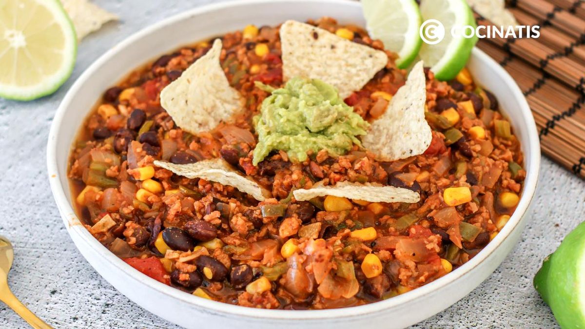 Receta de chili vegano