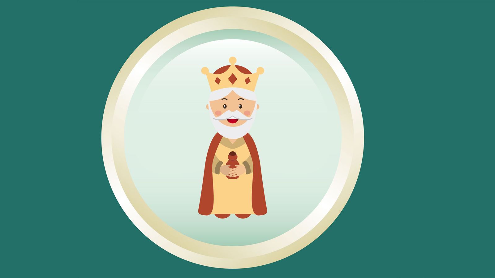 Posavasos Reyes Magos Melchor