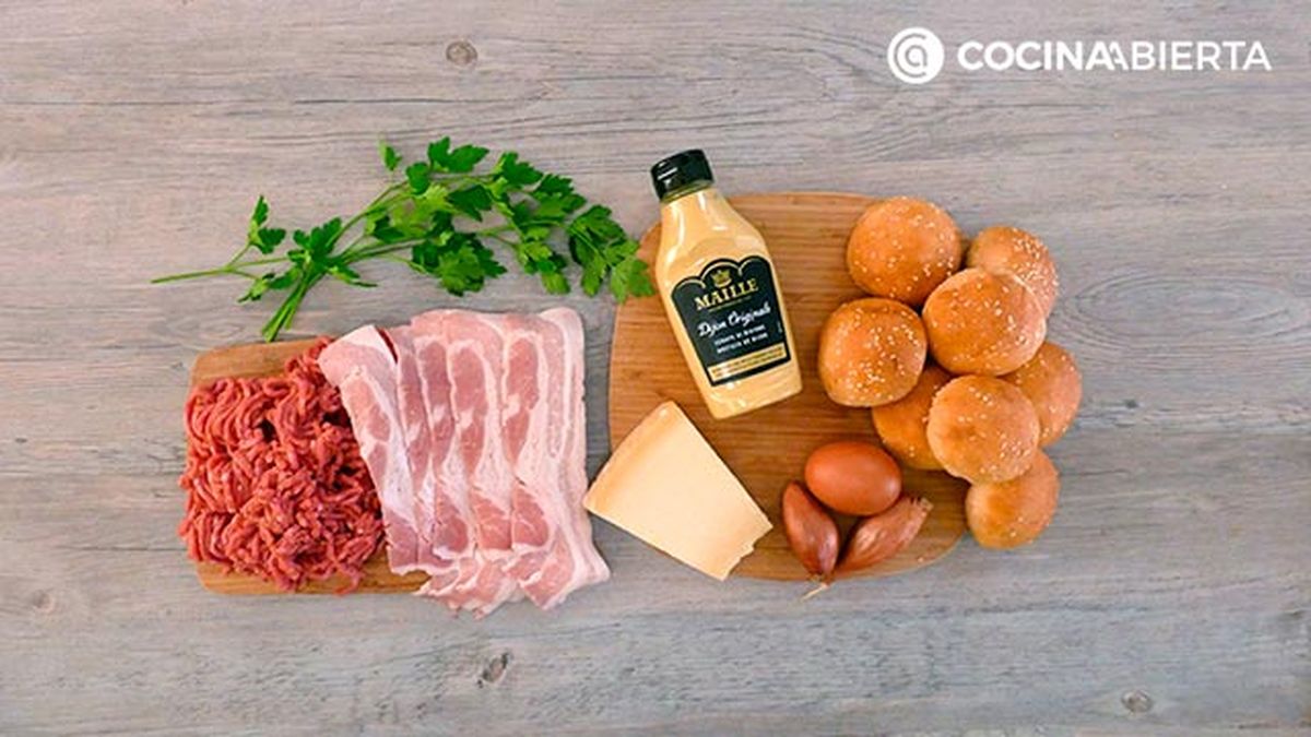 CTIS0887 receta mini hamburguesas de carne picada y queso ingredientes ca