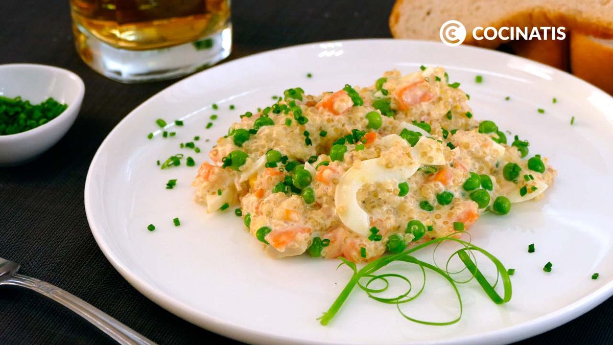 Receta de ensaladilla de quinoa