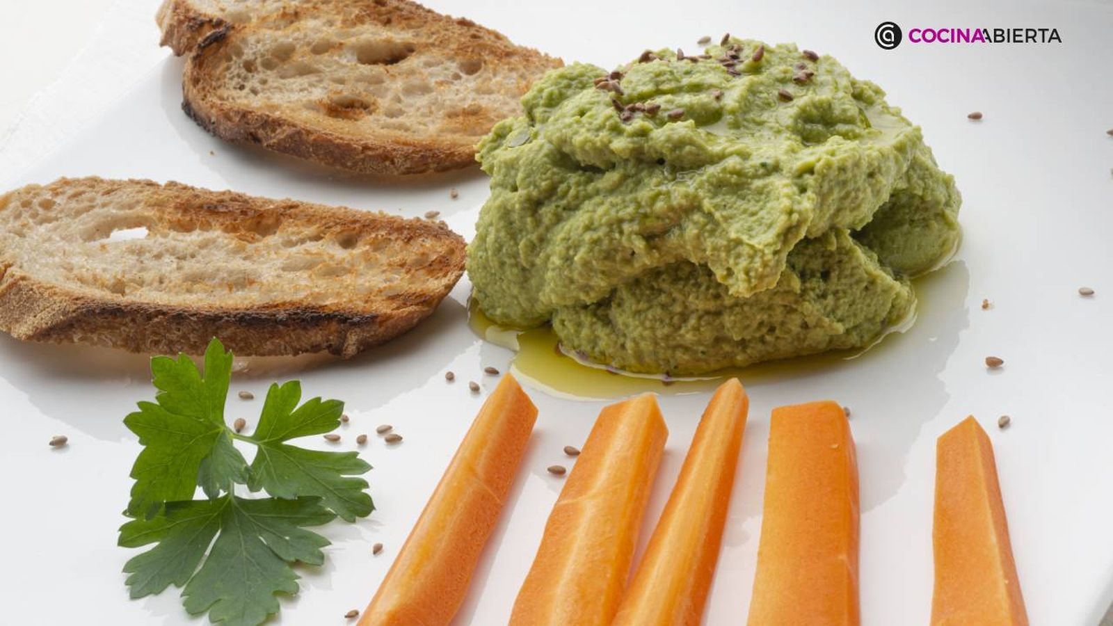 Hummus guisantes 