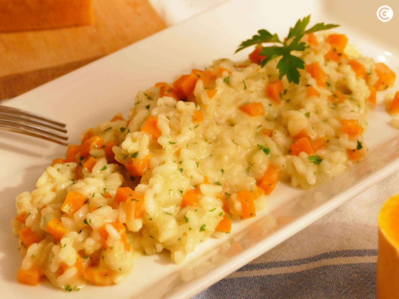 Receta de risotto de calabaza