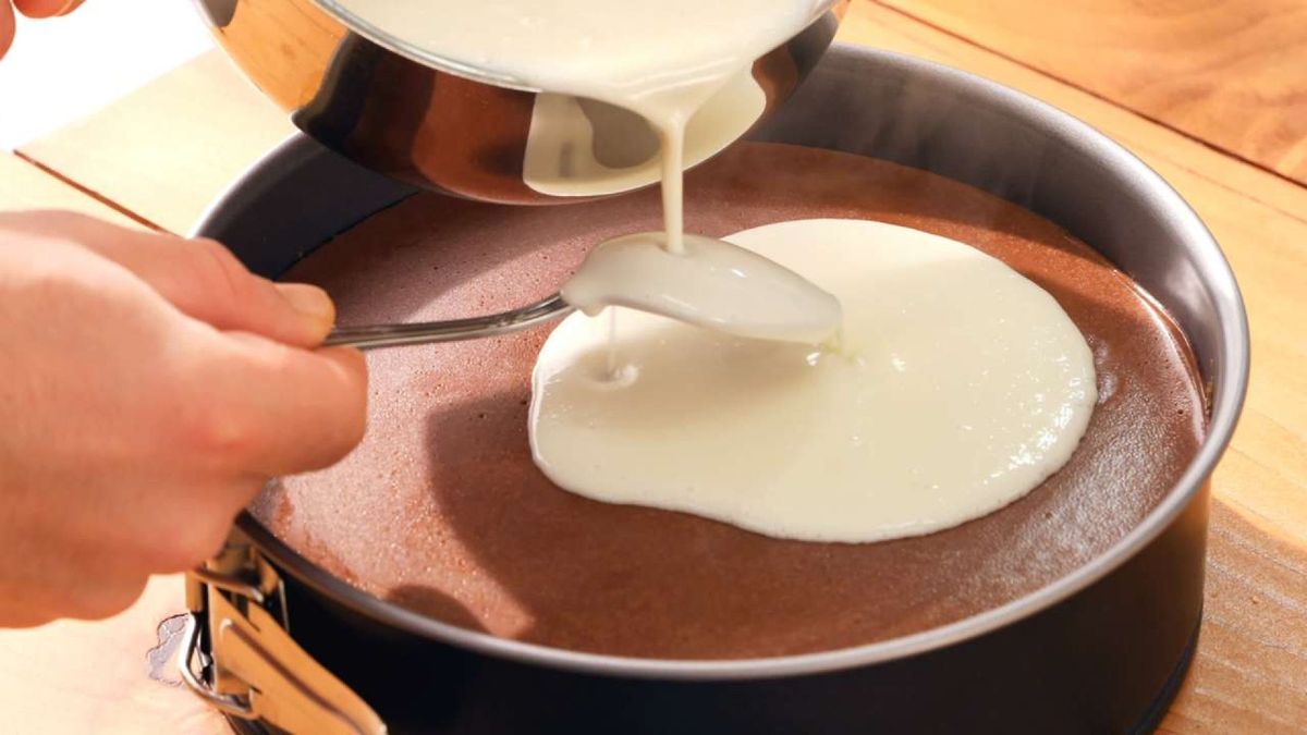 tarta tres chocolates  paso 4