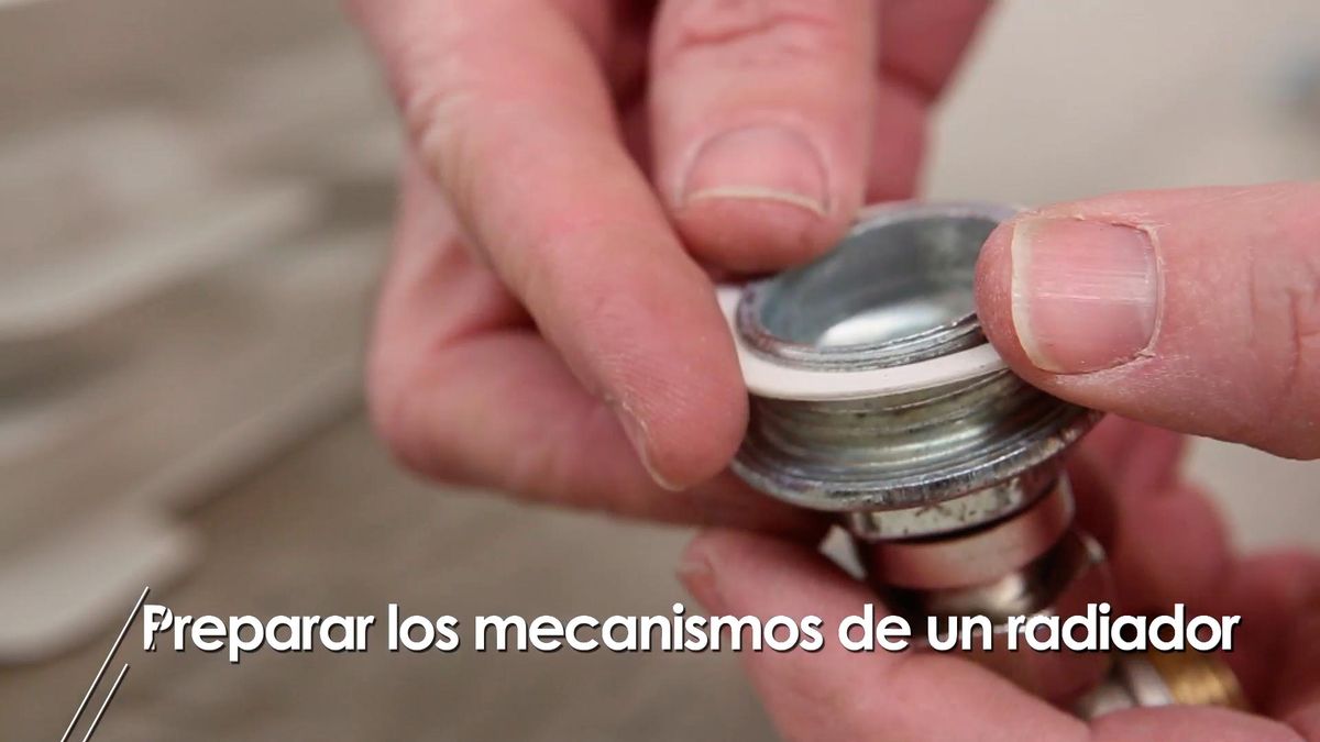 Colocar los mecanismos de un radiador paso 6