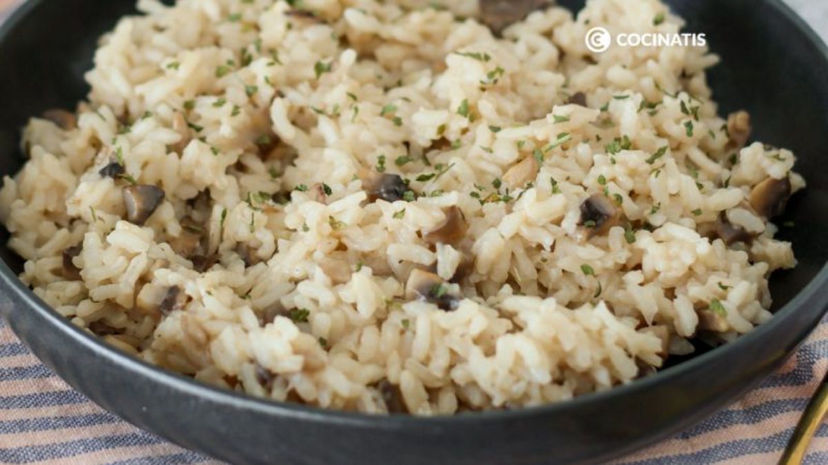 Arroz con champiñones