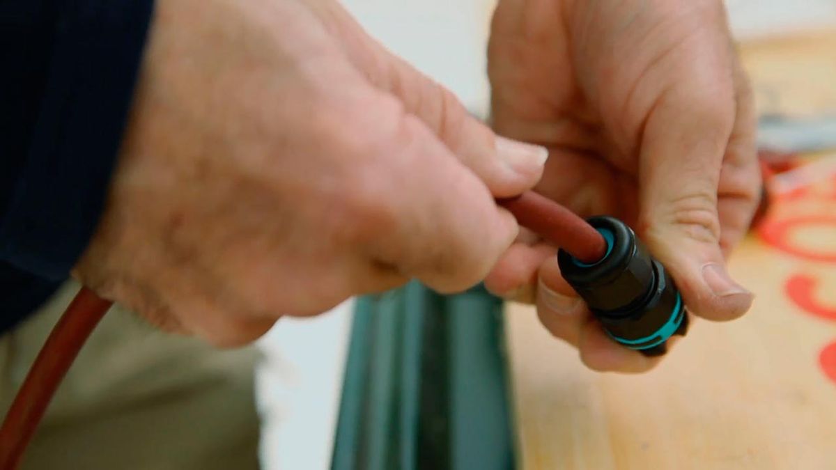 Conector estanco para el exterior o zonas húmedas paso 5