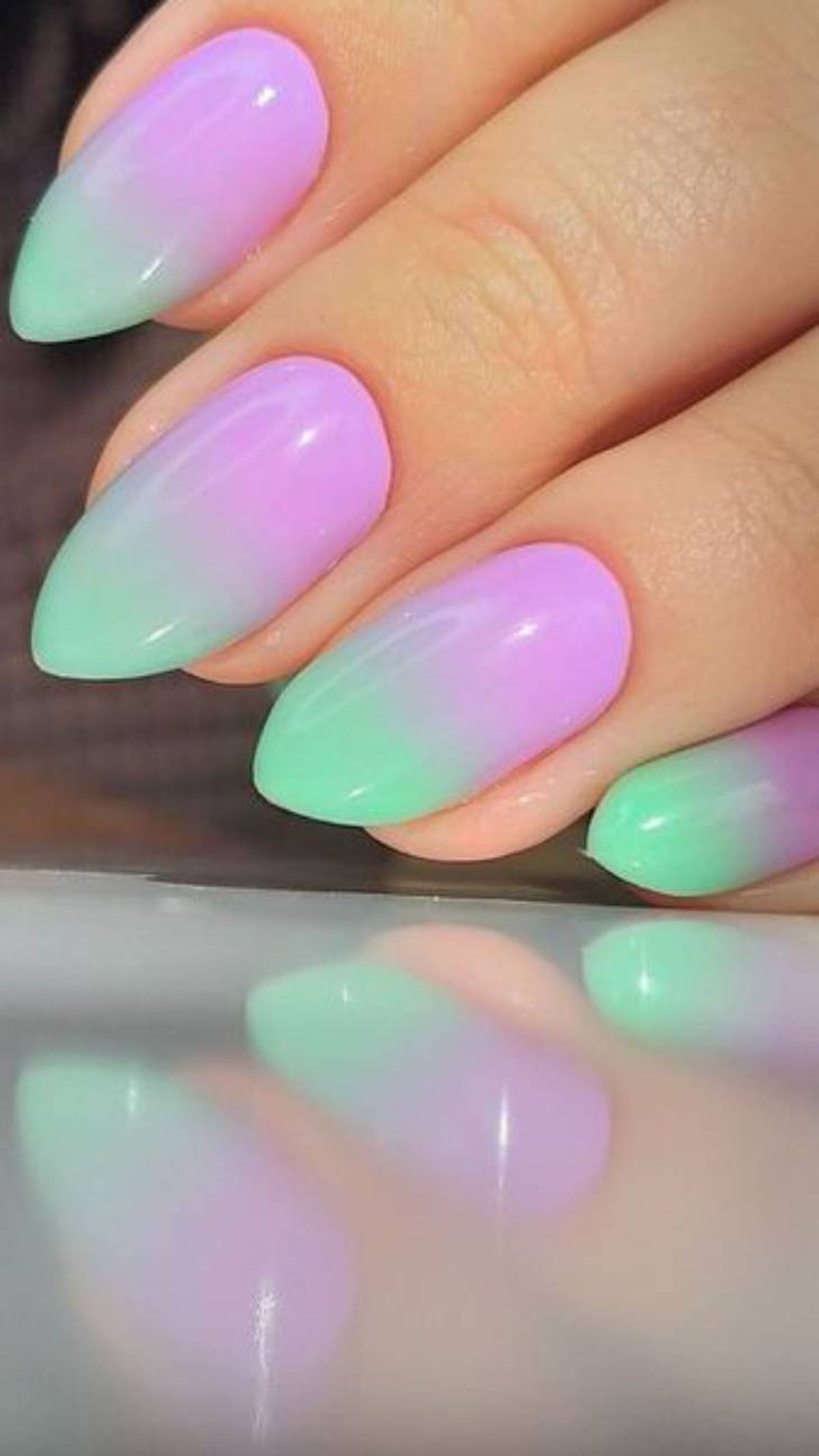 unas baby boomer multicolor