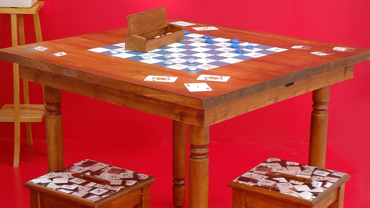 Decorar mesa para jugar a las damas