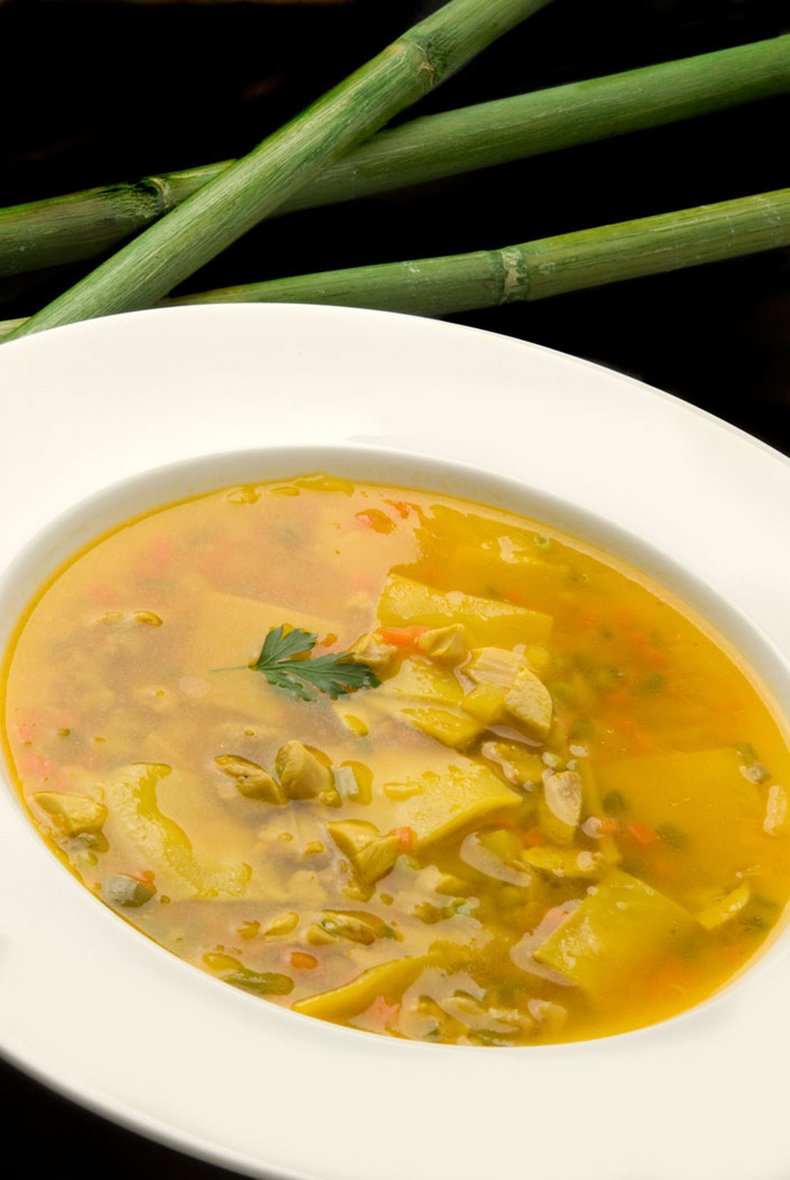 Andrajos con pollo