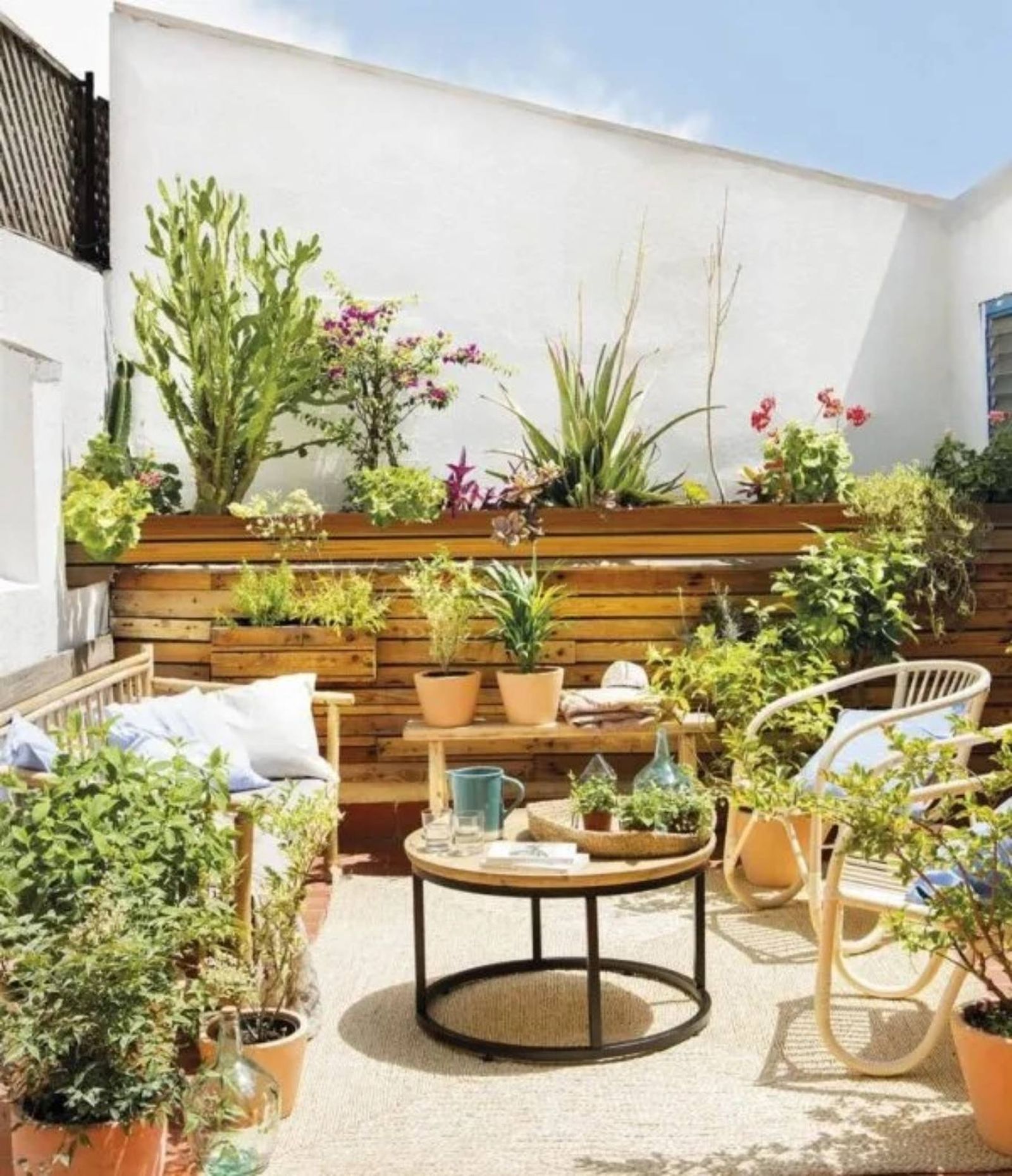 Terraza acogedora. Terraza acogedora.