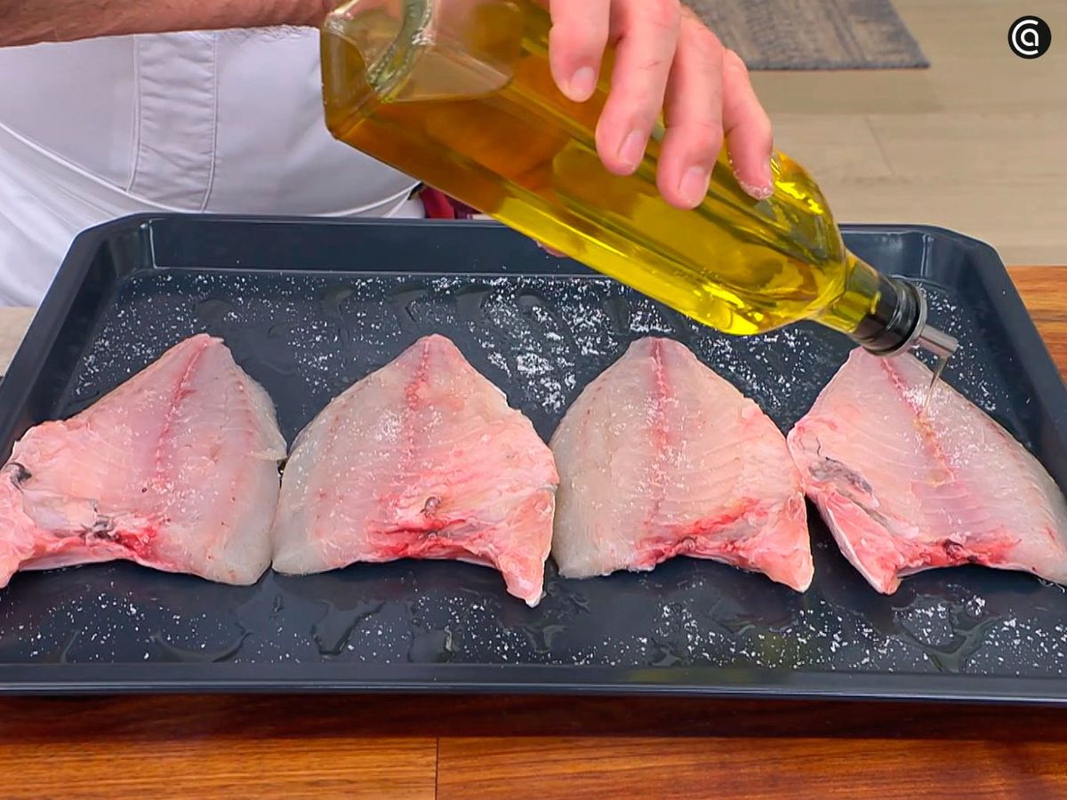 Preparar la dorada para hornear