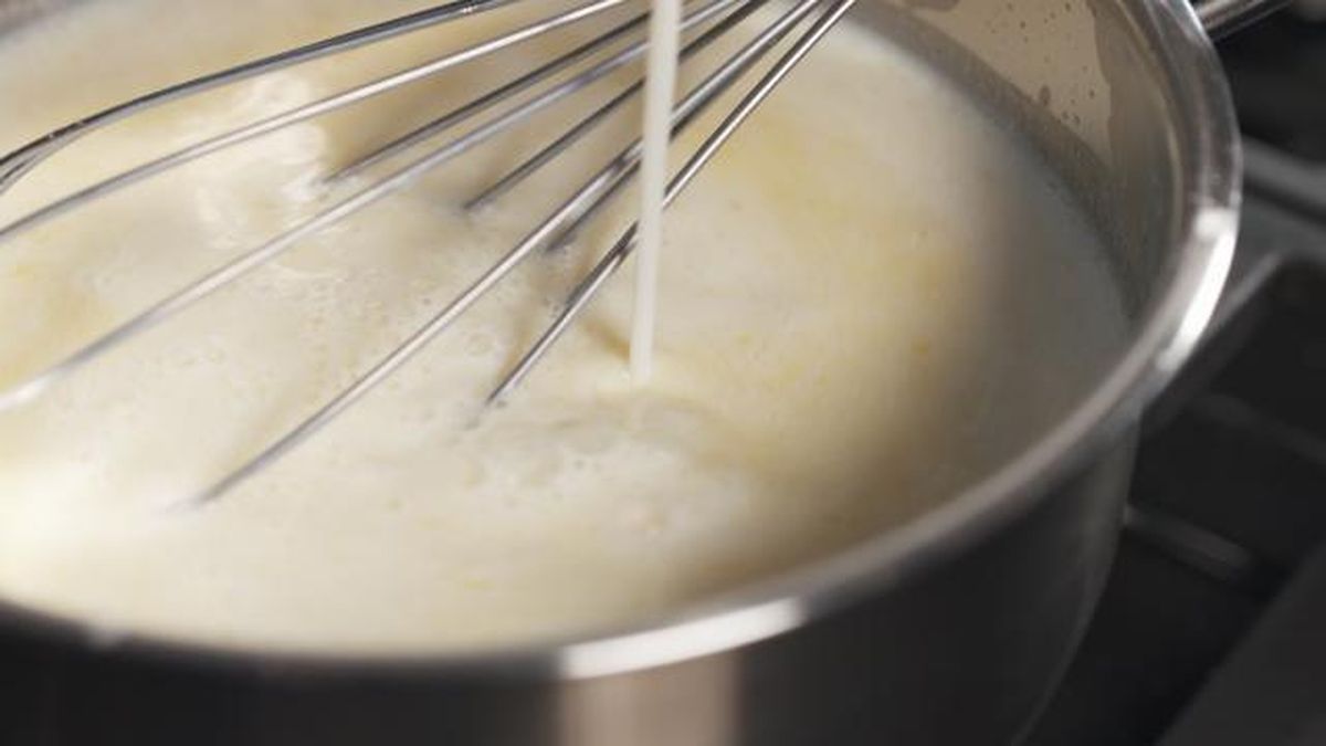 preparacion leche bechamel