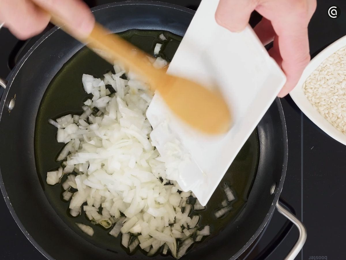 Risotto alla milanese - paso 1