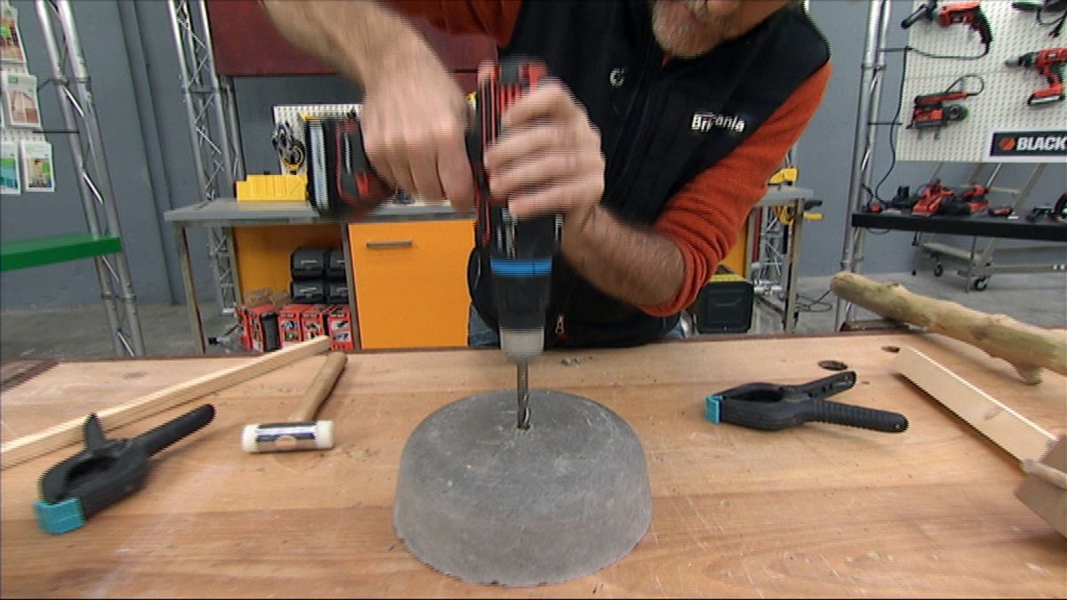 Tronco lámpara paso 9