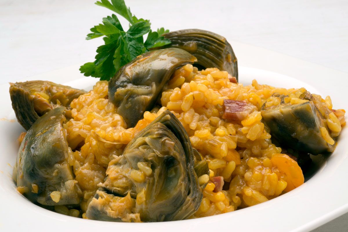 5330 Arroz con alcachofas y jamón (715) xl