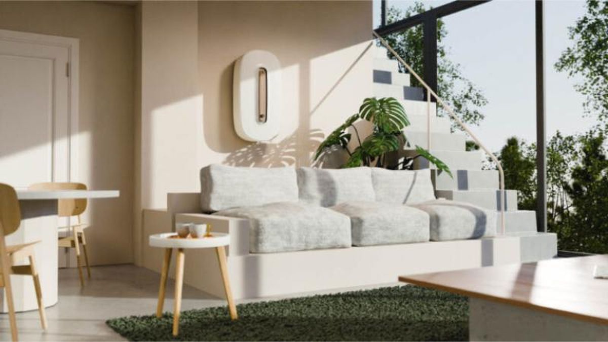 Sistema de climatización de Caeli Énergie en el salón