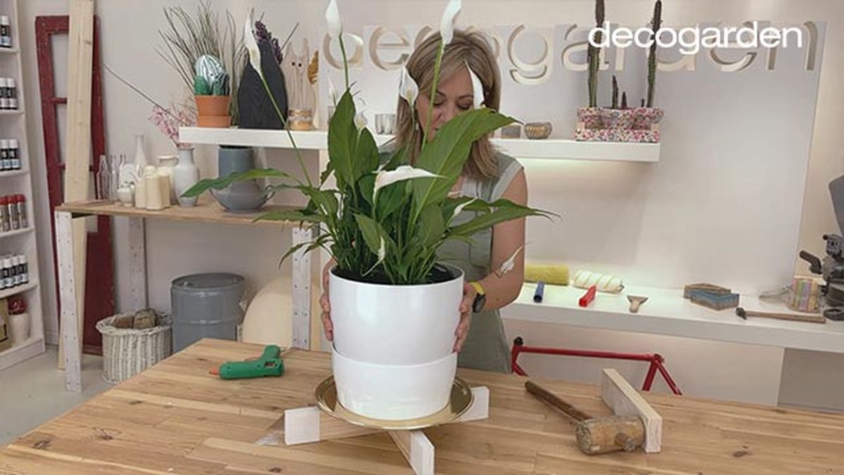 soporte para plantas paso 10