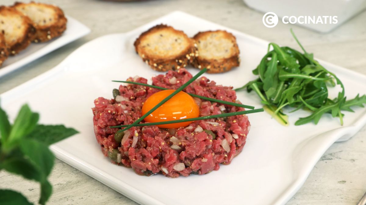 Receta de steak tartar
