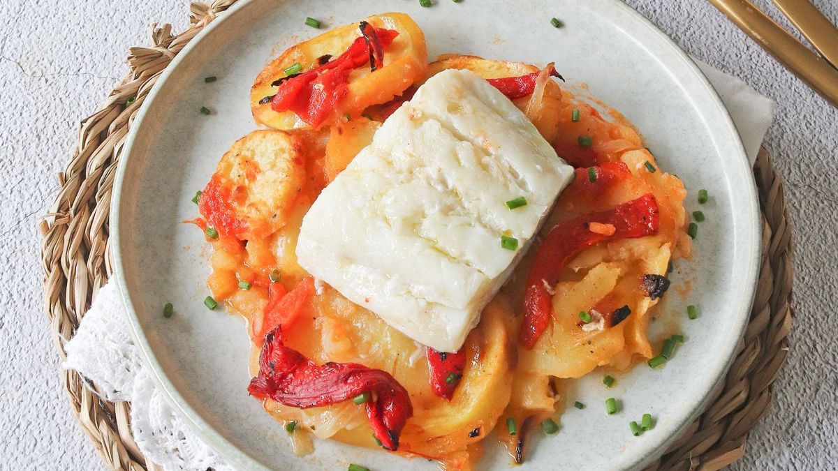 Bacalao al horno con patatas