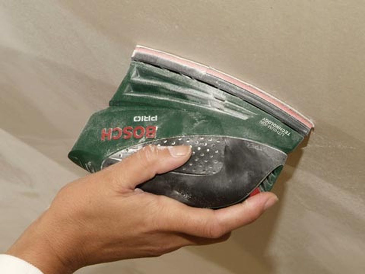 Pintar techo de yeso laminado paso 1