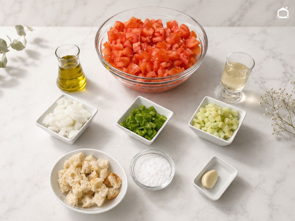 Los ingredientes que Joseba Arguiñano utiliza para una sopa fría de tomate más sabrosa
