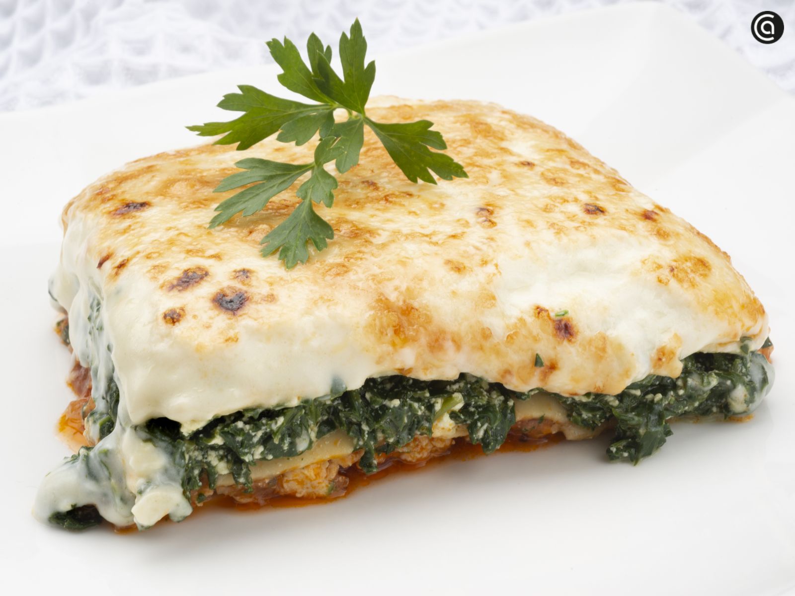 Receta de lasaña de pollo con espinacas