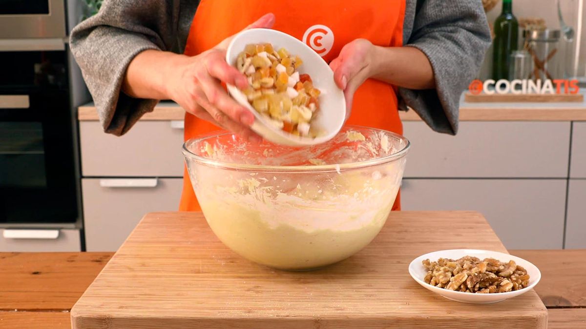 Receta de bizcocho de Navidad   paso 5