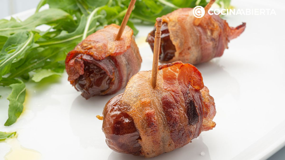 Bocados crujientes de dátil, un aperitivo fácil y rápido de Karlos Arguiñano