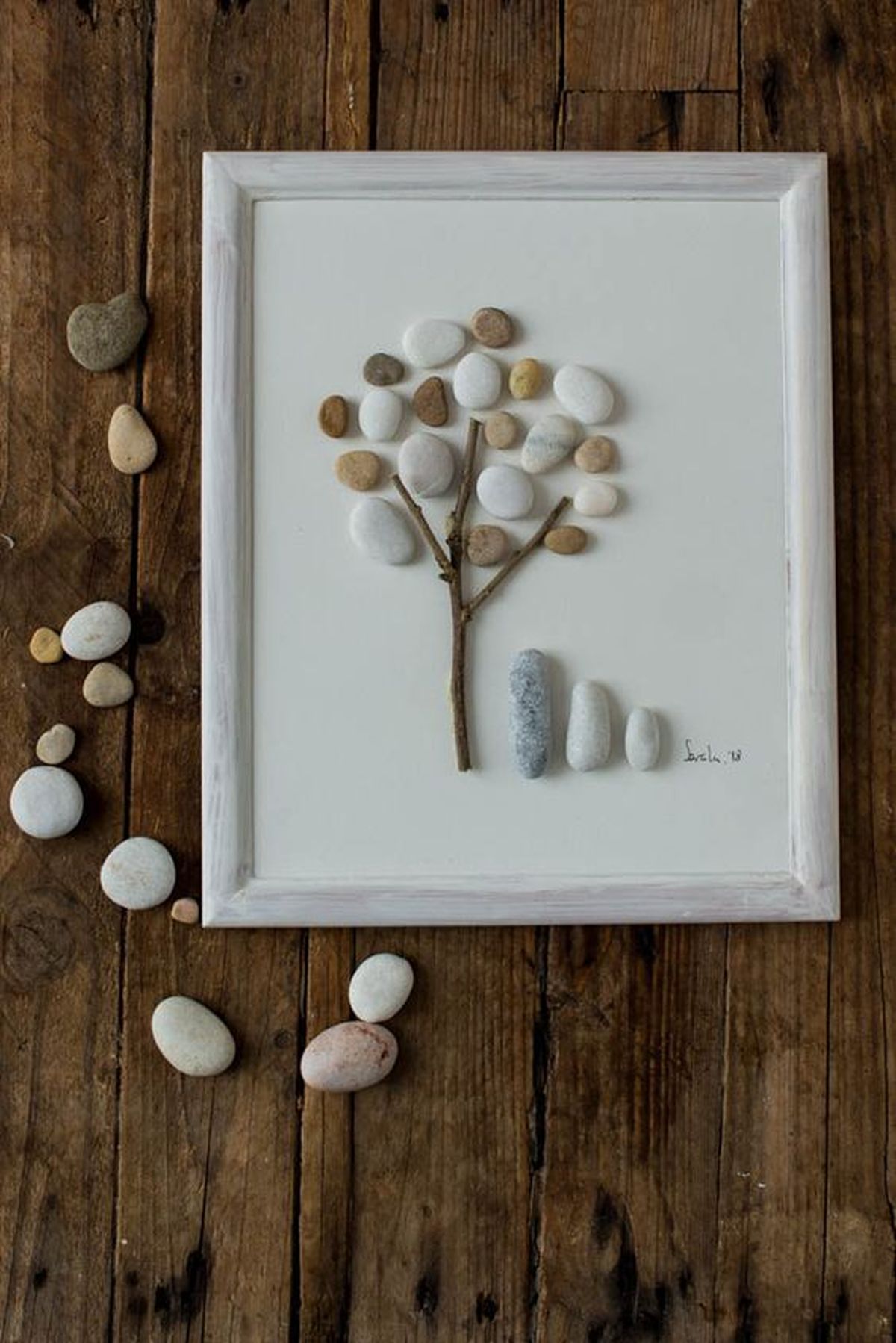 cuadro con piedras