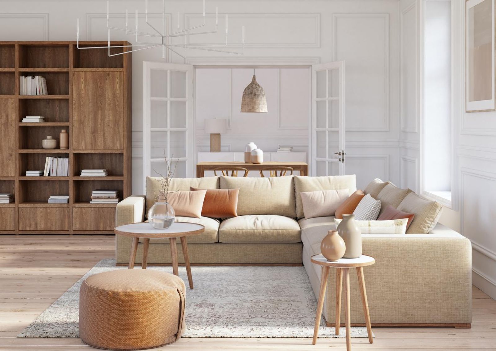 Salón con suelo horizontal para ganar amplitud. Salón con suelo horizontal para ganar amplitud.