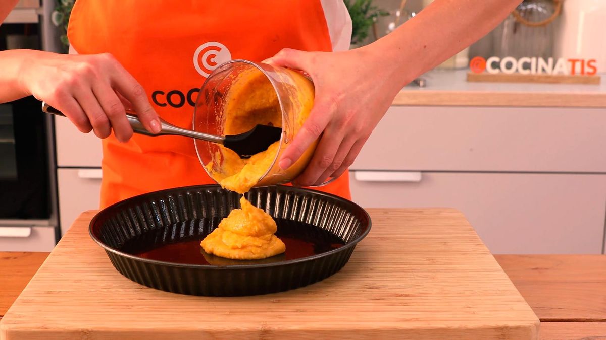 Masa de pizza casera de calabaza   paso 4