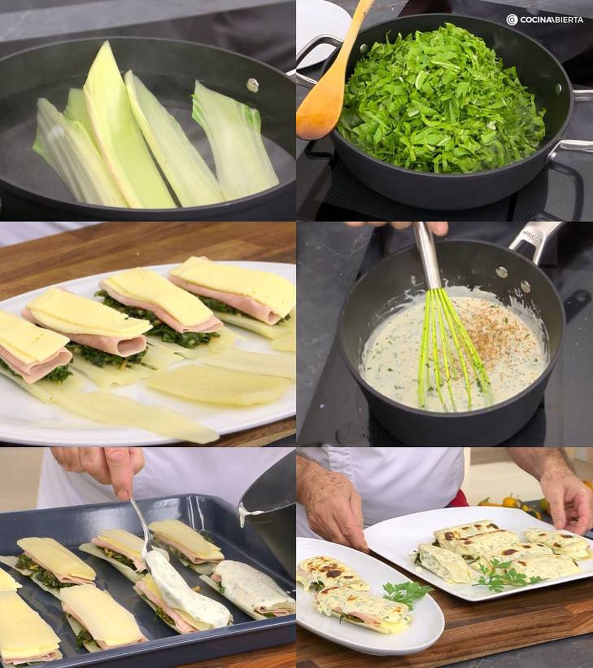 pencas de acelga rellenas al horno receta karlos arguinano karl7240 pasos