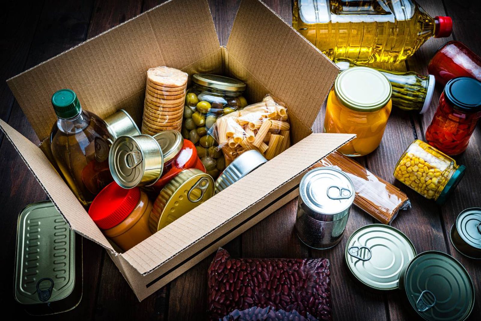 Alimentos que cuentan con una vida útil prolongada y no necesitan de refrigeración.
