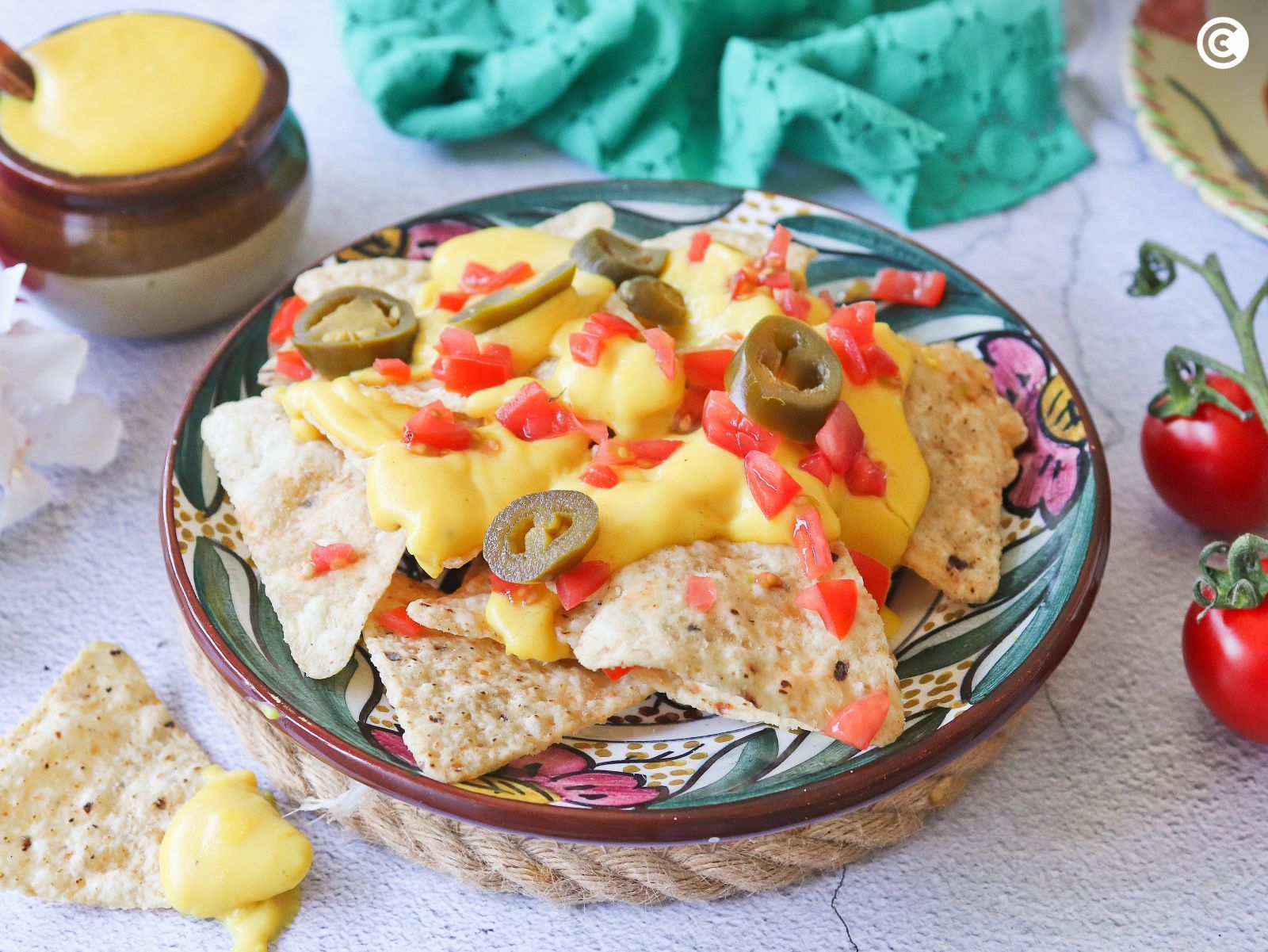 Nachos con queso