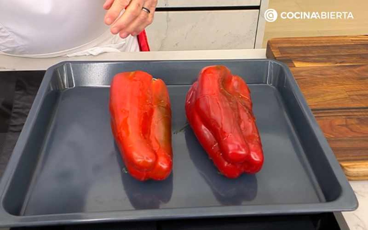Asa los pimientos morrones