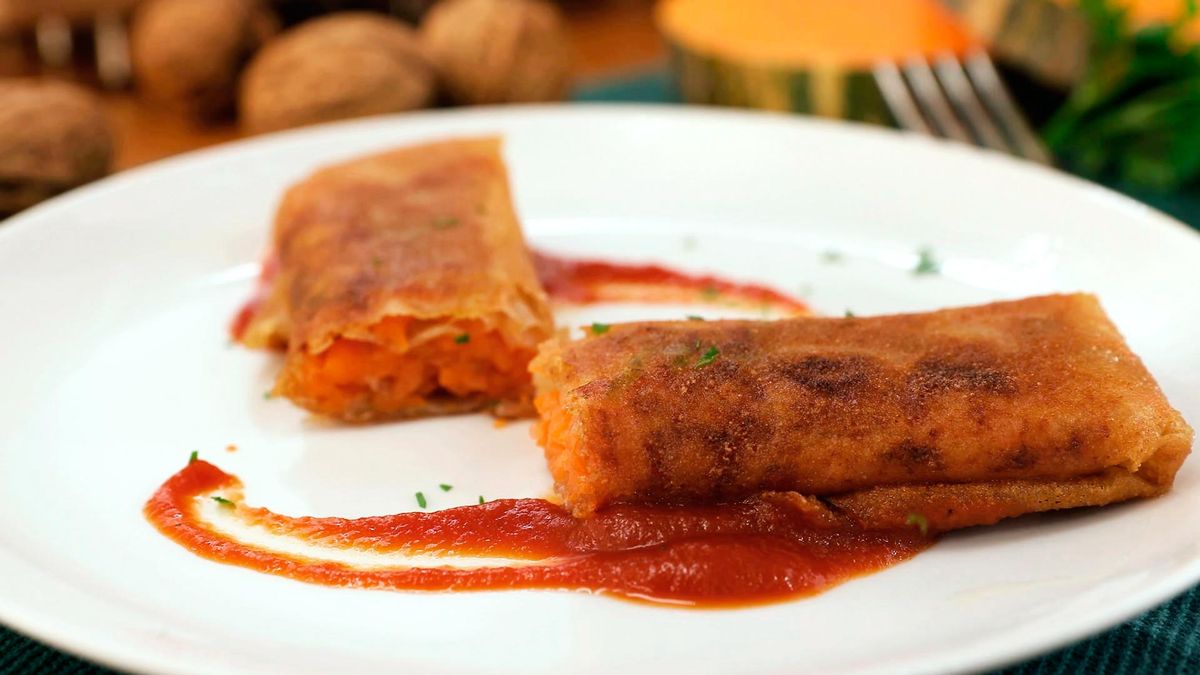 Rollitos de calabaza (receta vegana)   paso 5