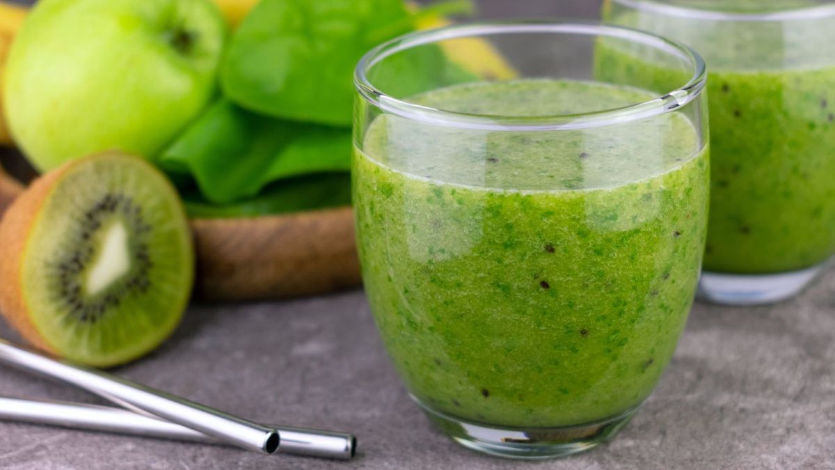 Batido de kiwi y manzana