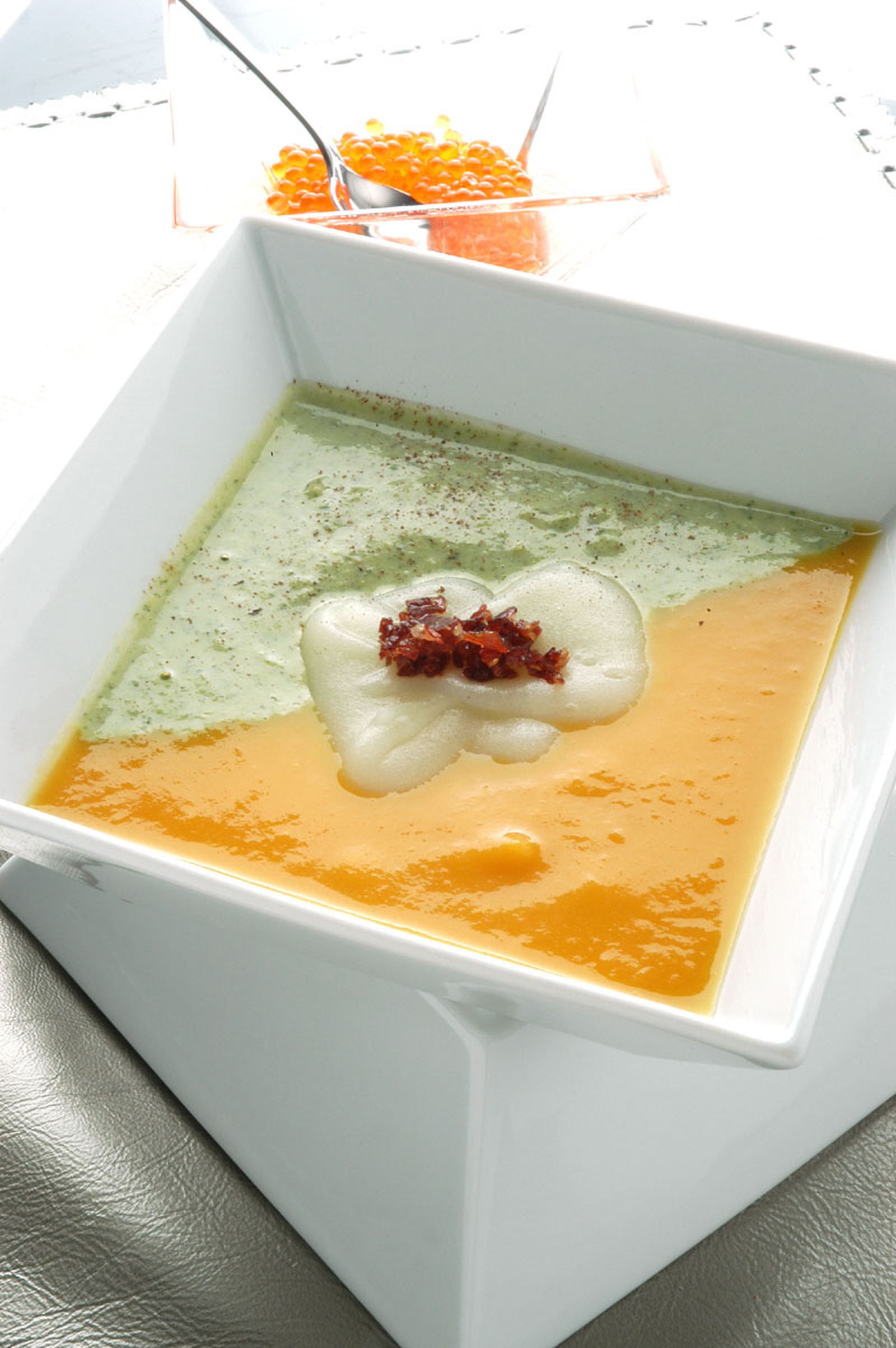 Crema de brócoli, calabaza y patata Crema de brócoli, calabaza y patata