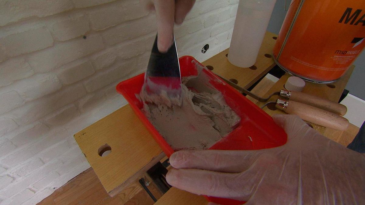 Cubrir pared con piedra artificial decorativa paso 8