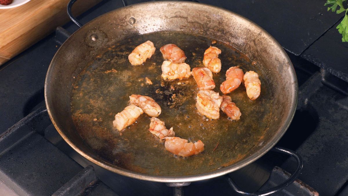 Arroz negro con calamar paso 2