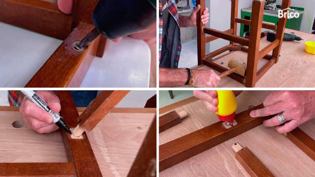 Desmonta la silla de madera