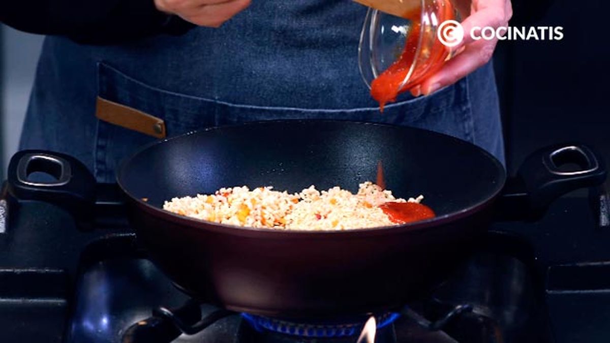 Receta de arroz con atún  paso 3