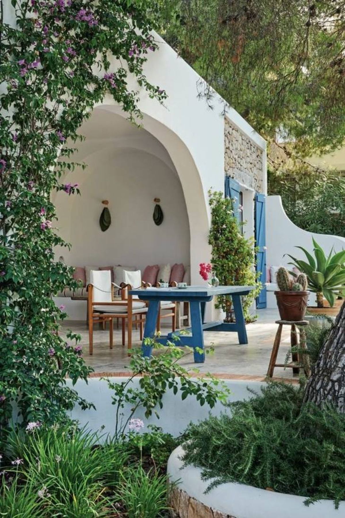 Casa de estilo mediterráneo de Ibiza del arquitecto Amaro Sánchez de Moya.