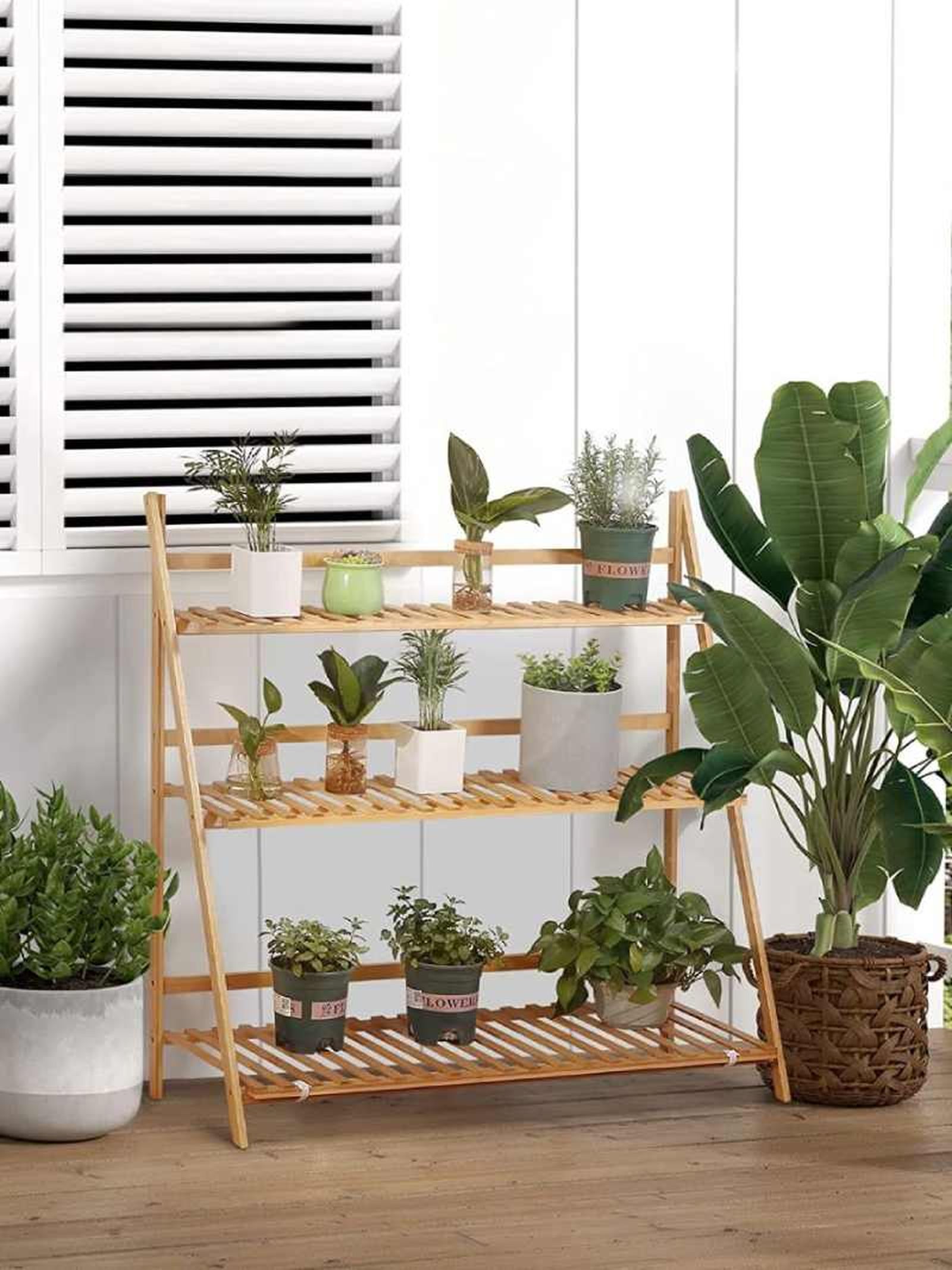 Estantería para plantas Outsunny Estantería para plantas Outsunny